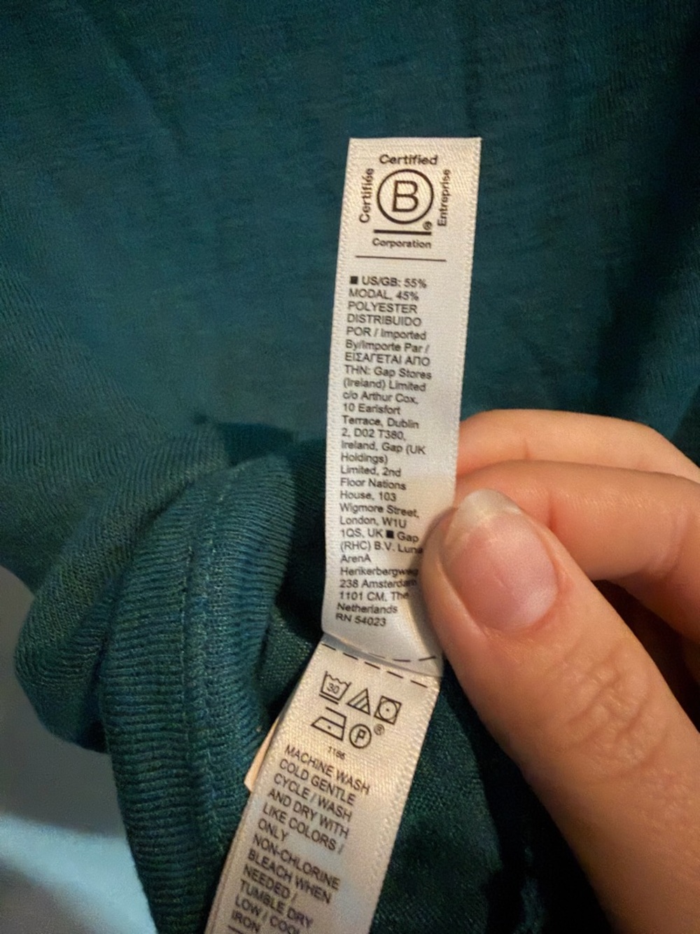 Athleta Breezy Twist Teal Knot-Front Sleeveless Tank - Picture 6 of 6